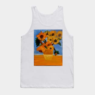 sunflowers in the style of van gogh Tank Top